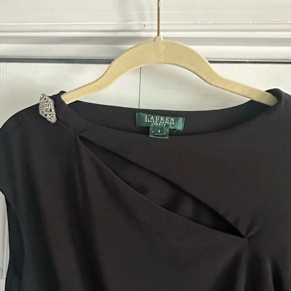 Ralph Lauren Elegant Black Women's Dress size 6 - Picture 3 of 12
